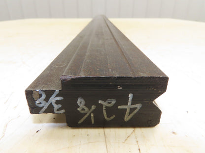 Press Brake Die 42-1/8" Long 90° V 3/8" W 3/16" D 1-3/4" H 1/2" Tang