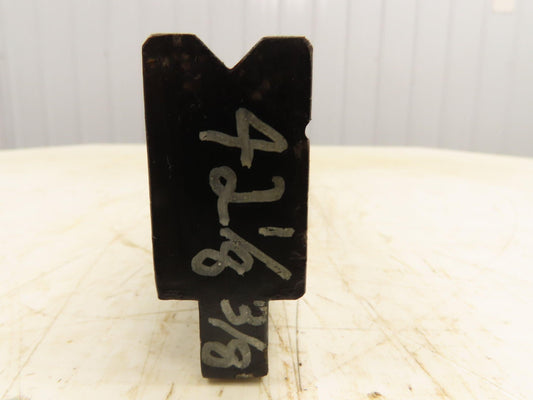 Press Brake Die 42-1/8" Long 90° V 3/8" W 3/16" D 1-3/4" H 1/2" Tang