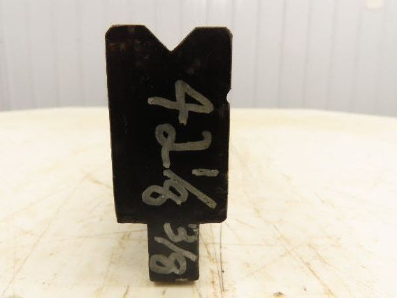 Press Brake Die 42-1/8" Long 90° V 3/8" W 3/16" D 1-3/4" H 1/2" Tang