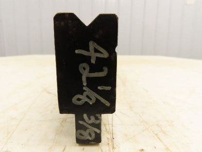 Press Brake Die 42-1/8" Long 90° V 3/8" W 3/16" D 1-3/4" H 1/2" Tang