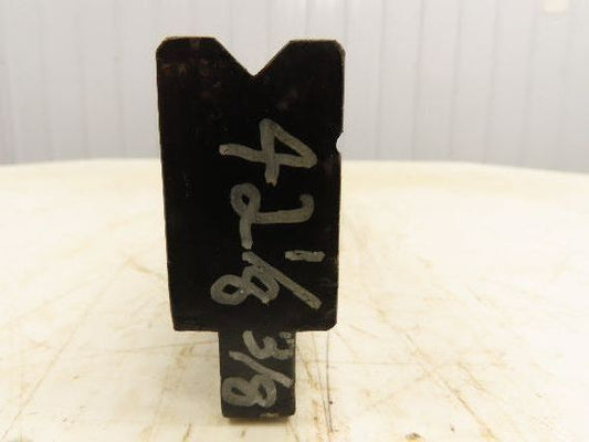 Press Brake Die 42-1/8" Long 90° V 3/8" W 3/16" D 1-3/4" H 1/2" Tang