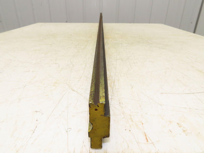 Press Brake Die 73" Long 90° V 7/32" W 1/8" D 1-3/4" H 1/2" Tang