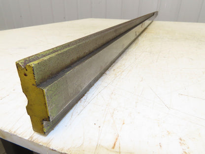 Press Brake Die 73" Long 90° V 7/32" W 1/8" D 1-3/4" H 1/2" Tang