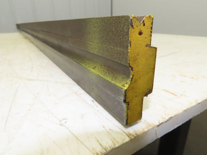Press Brake Die 73" Long 90° V 7/32" W 1/8" D 1-3/4" H 1/2" Tang