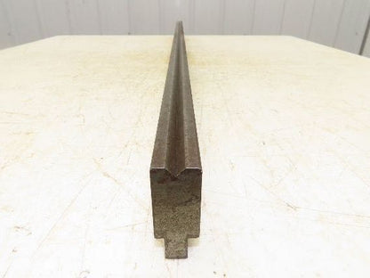 Press Brake Die 45" Long 90° V 5/16" W 3/16" D 1-3/4" H 1/2" Tang