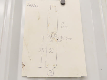 Press Brake Punch Die Set 39" Long 90° Offset Z Bend V 1/4" W 3/32" D