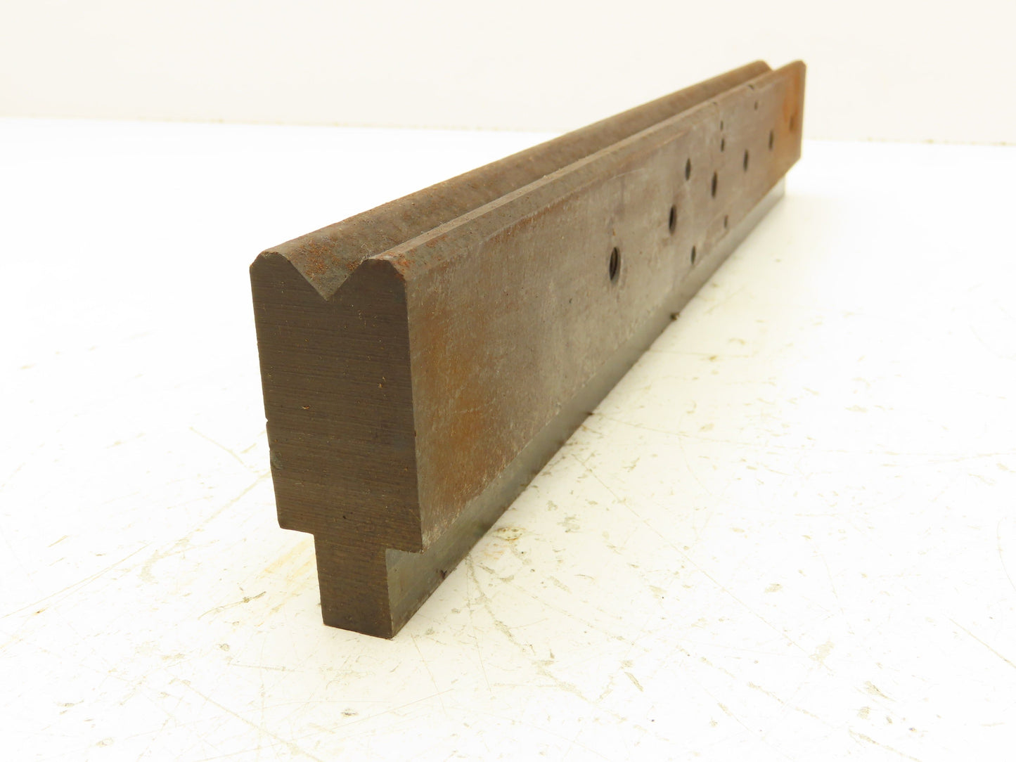 Press Brake Die 15-3/8" Long 90° V 1/2" W 1/4" D 1-3/4" H 1/2" Tang