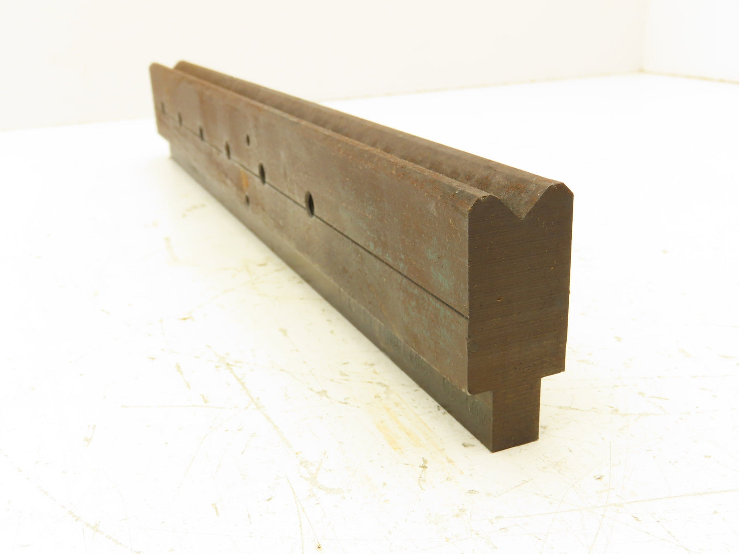 Press Brake Die 15-3/8" Long 90° V 1/2" W 1/4" D 1-3/4" H 1/2" Tang