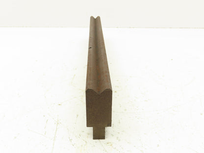 Press Brake Die 15-3/8" Long 90° V 1/2" W 1/4" D 1-3/4" H 1/2" Tang