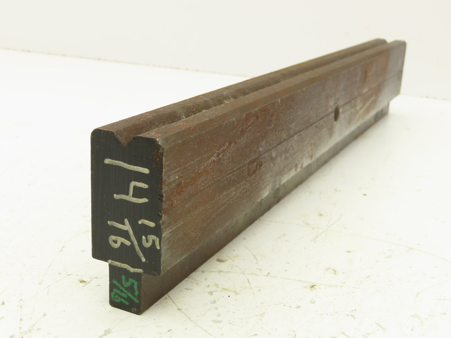 Press Brake Die 15" Long 90° V 5/16" W 3/16" D 1-3/4" H 1/2" Tang