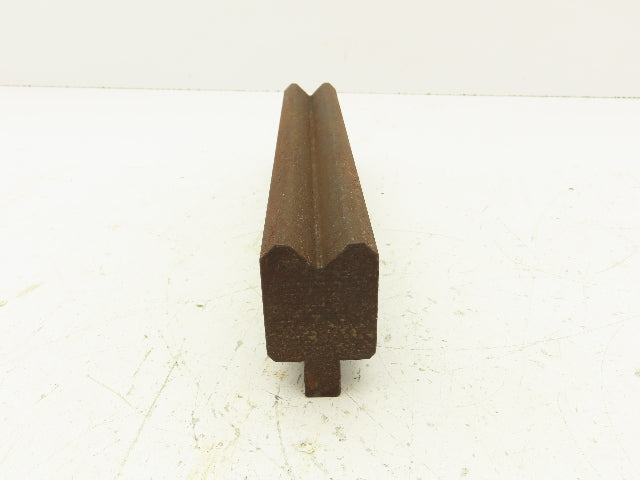 Press Brake Die 10-1/4" Long 90° V 11/16" W 3/8" D 1-3/4" H 1/2" Tang