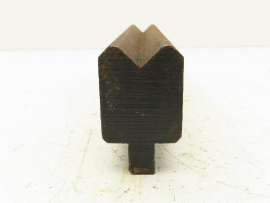 Press Brake Die 10-1/4" Long 90° V 11/16" W 3/8" D 1-3/4" H 1/2" Tang