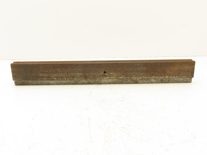Press Brake Die 18-5/16" Long 90° V 3/8" W 3/16" D 1-3/4" H 1/2" Tang