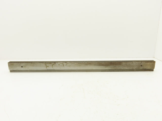 Press Brake Die 32" Long 90° V 1/4" W 1/8" D 1-3/4" H 1/2" Tang