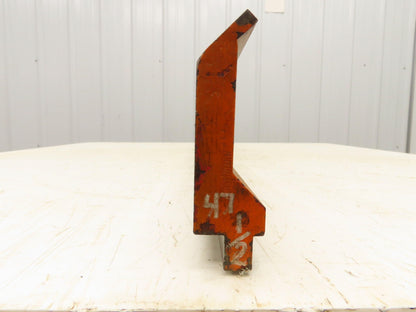 Press Brake Gooseneck Punch Die 47-1/2" Long 90° V 1/4" Finger 3-3/4" H