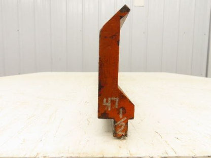 Press Brake Gooseneck Punch Die 47-1/2" Long 90° V 1/4" Finger 3-3/4" H