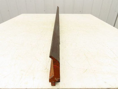 Press Brake Gooseneck Punch Die 47-1/2" Long 90° V 1/4" Finger 3-3/4" H