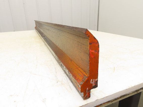 Press Brake Gooseneck Punch Die 47-1/2" Long 90° V 1/4" Finger 3-3/4" H