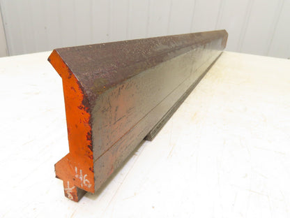 Press Brake Gooseneck Punch Die 46-1/8" Long 90° V 3/8" Finger 3-3/4" H