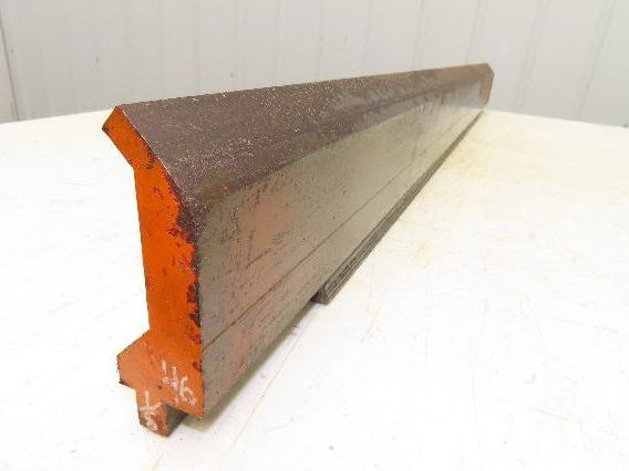 Press Brake Gooseneck Punch Die 46-1/8" Long 90° V 3/8" Finger 3-3/4" H