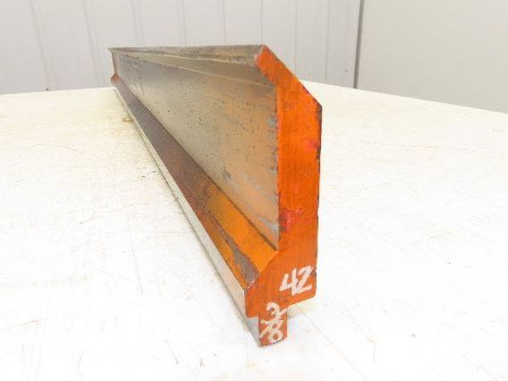 Press Brake Gooseneck Punch Die 42-3/8" Long 90° V 1/4" Finger 3-3/4" H