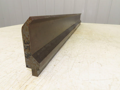 Press Brake Gooseneck Punch Die 35-3/8" Long 90° V 1/4" Finger 3-3/4" H