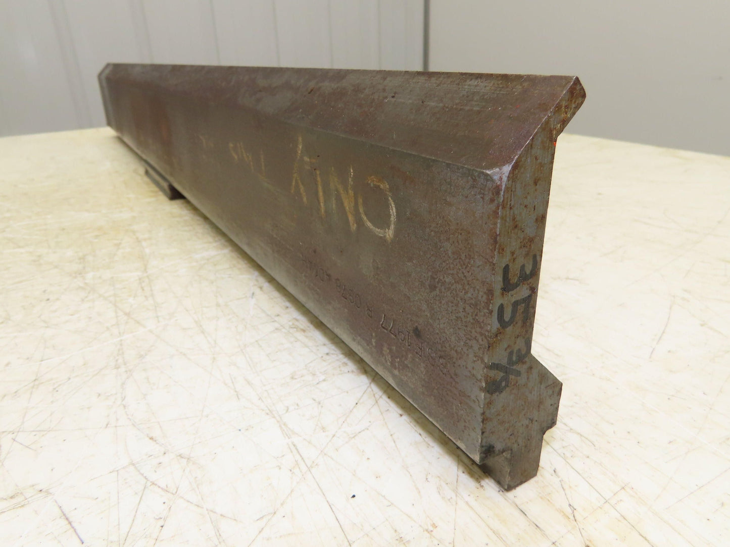 Press Brake Gooseneck Punch Die 35-3/8" Long 90° V 1/4" Finger 3-3/4" H