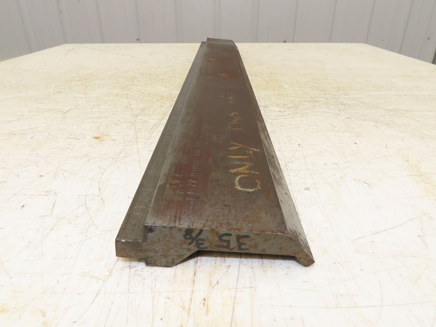 Press Brake Gooseneck Punch Die 35-3/8" Long 90° V 1/4" Finger 3-3/4" H