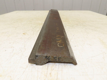 Press Brake Gooseneck Punch Die 35-3/8" Long 90° V 1/4" Finger 3-3/4" H