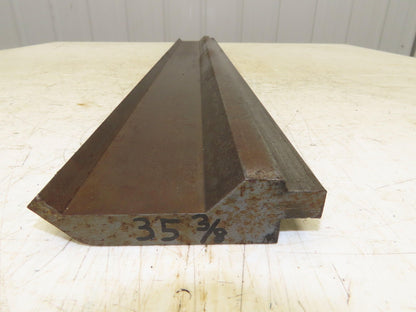 Press Brake Gooseneck Punch Die 35-3/8" Long 90° V 1/4" Finger 3-3/4" H