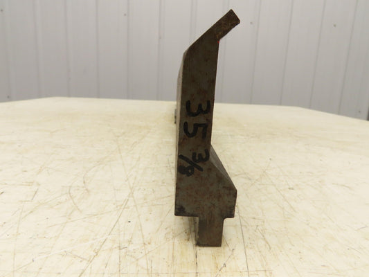 Press Brake Gooseneck Punch Die 35-3/8" Long 90° V 1/4" Finger 3-3/4" H