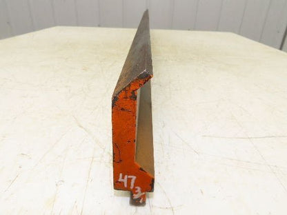 Press Brake Gooseneck Punch Die 47-13/16" Long 90° V 1/4" Finger 3-3/4" H