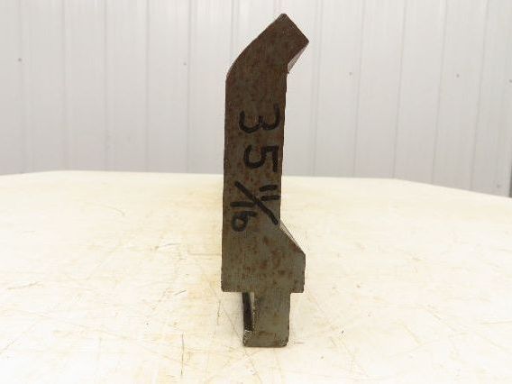Press Brake Gooseneck Punch Die 35-3/4" L 90° V 1/2" Finger 3-5/8" H Safety Tang