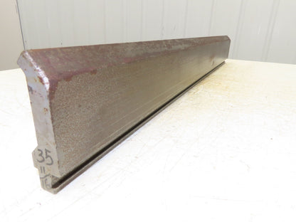 Press Brake Gooseneck Punch Die 35-3/4" L 90° V 1/2" Finger 3-5/8" H Safety Tang
