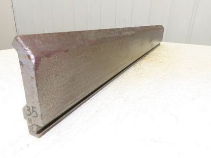 Press Brake Gooseneck Punch Die 35-3/4" L 90° V 1/2" Finger 3-5/8" H Safety Tang