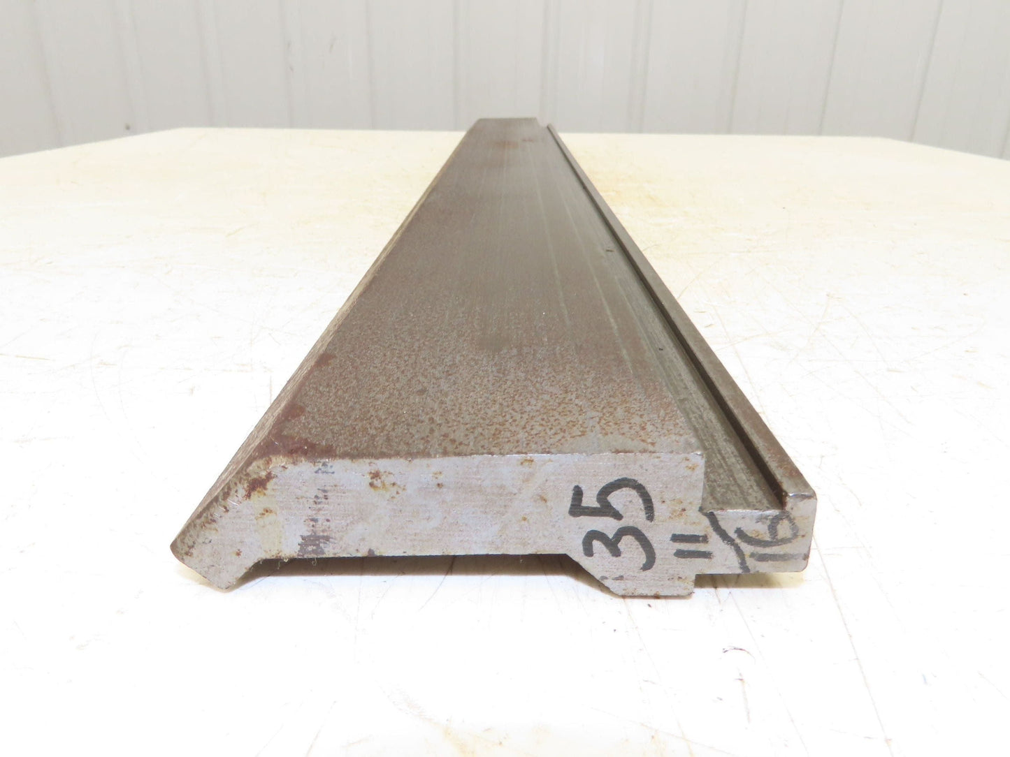 Press Brake Gooseneck Punch Die 35-3/4" L 90° V 1/2" Finger 3-5/8" H Safety Tang