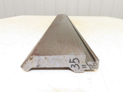 Press Brake Gooseneck Punch Die 35-3/4" L 90° V 1/2" Finger 3-5/8" H Safety Tang