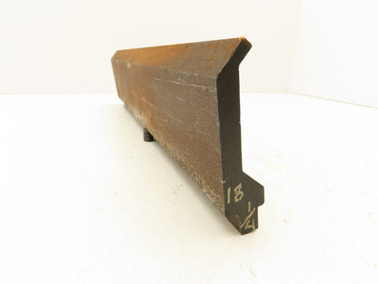Press Brake Gooseneck Punch Die 9-1/2" Long 90° V 1/4" Finger 3-3/4" H