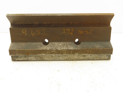 Press Brake Gooseneck Punch Die 18-1/4" Long 90° V 1/4" Finger 3-3/4" H