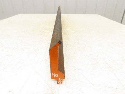 Press Brake Gooseneck Punch Die 40-1/2" Long 90° V 1/4" Finger 3-3/4" H