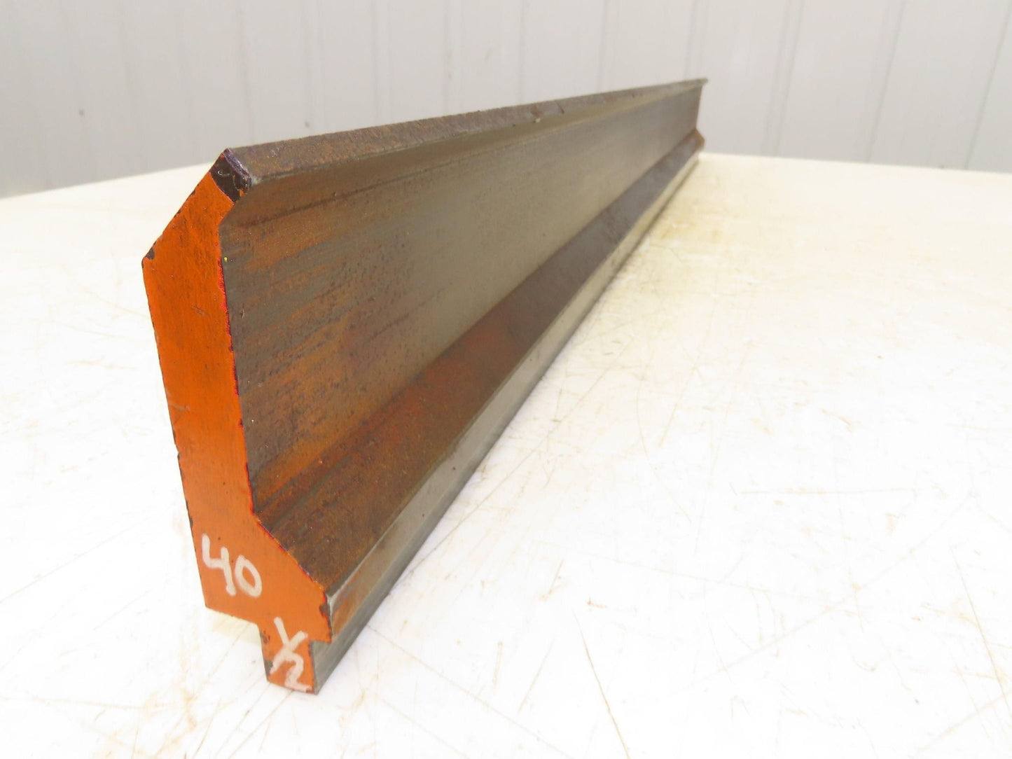 Press Brake Gooseneck Punch Die 40-1/2" Long 90° V 1/4" Finger 3-3/4" H