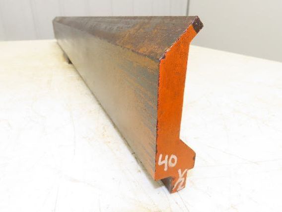 Press Brake Gooseneck Punch Die 40-1/2" Long 90° V 1/4" Finger 3-3/4" H