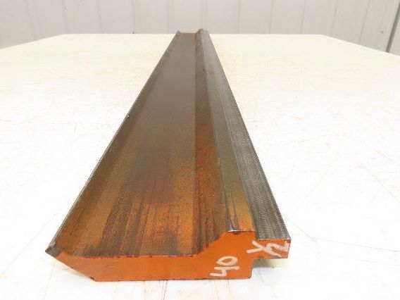 Press Brake Gooseneck Punch Die 40-1/2" Long 90° V 1/4" Finger 3-3/4" H