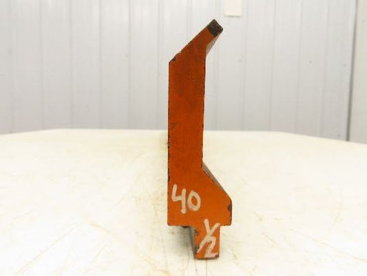 Press Brake Gooseneck Punch Die 40-1/2" Long 90° V 1/4" Finger 3-3/4" H