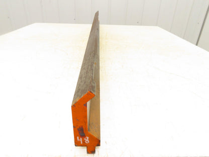 Press Brake Gooseneck Punch Die 48-1/4" Long 90° V 3/8" Finger 3-3/4" H