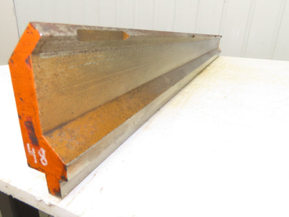 Press Brake Gooseneck Punch Die 48-1/4" Long 90° V 3/8" Finger 3-3/4" H