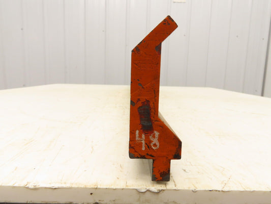Press Brake Gooseneck Punch Die 48-1/4" Long 90° V 3/8" Finger 3-3/4" H