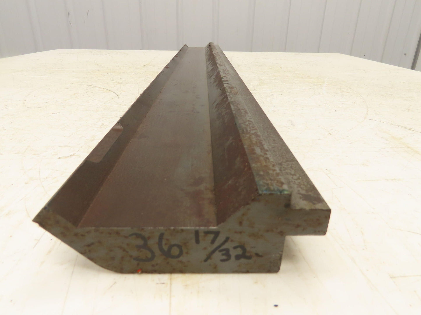 Press Brake Gooseneck Punch Die 36-1/2" Long 90° V 3/8" Finger 3-3/4" H