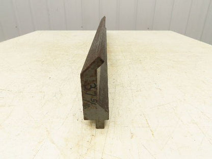 Press Brake Gooseneck Punch Die 37-3/8" Long 90° V 3/8" Finger 3-3/4" H