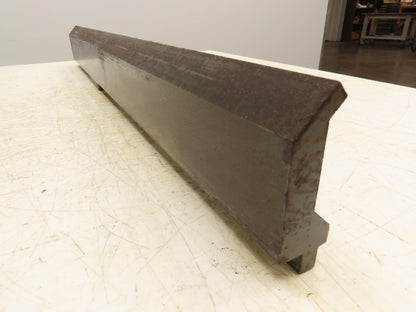 Press Brake Gooseneck Punch Die 37-3/8" Long 90° V 3/8" Finger 3-3/4" H